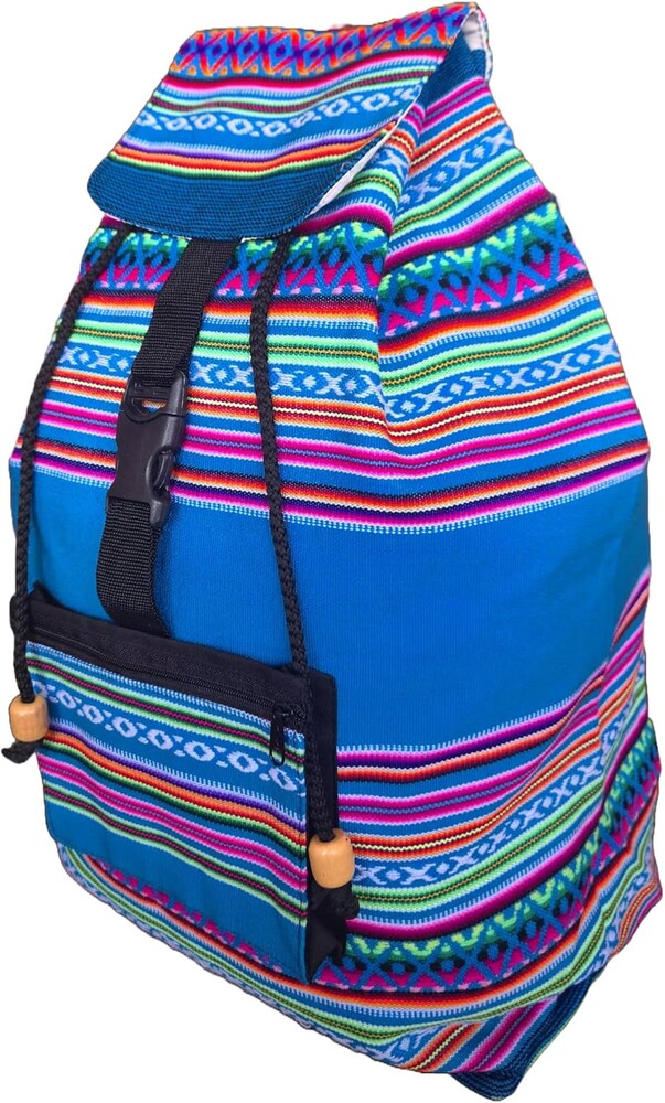 Unique Native Peruvian Bag - Ethnic Shoulder Backpack 18''x9.5''x6''