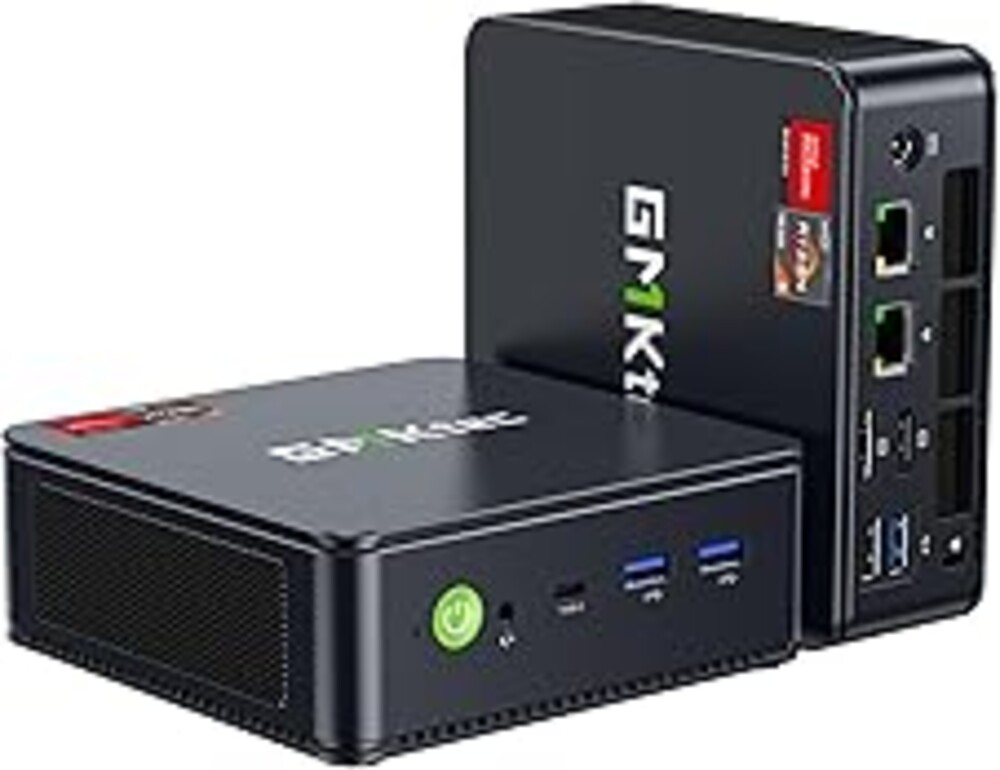 GMKtec Gaming Mini PC Ryzen 7640HS (Beats 6800H/6800U) 16GB DDR5 512GB NVMe SSD Dual NIC LAN 2.5GbE /WiFi 6E BT5.2 /USB4 Desktop Computers Office Home M6 Ultra