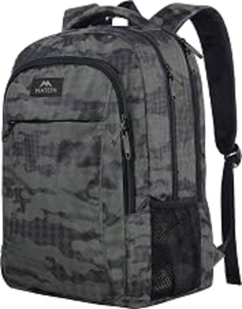 MATEIN Travel Computer Backpack, Sturdy College School Backpack for 15.6 Inch Laptop with Anti Theft Back Pocket, Lightweight Bookbag Carry On Personal Item Bag Casual Daypack Gift for Women & Men