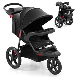 INFANS Jogging Stroller, Foldable Jogger