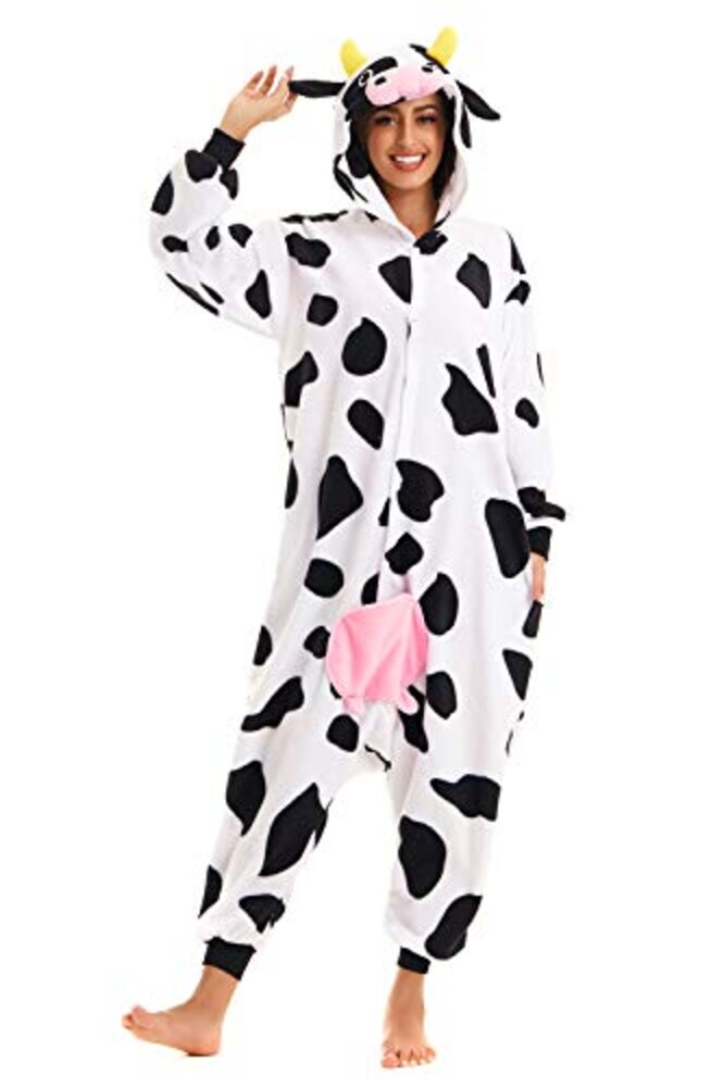 CANASOUR Polar Fleece Cow Costume Christ