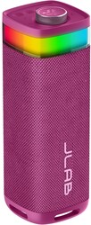 JLab, JBuds Party, Portable Bluetooth Speaker, Waterproof Outdoor Speaker, RGB Lighting, Multi-Speaker Connect, Mulberry