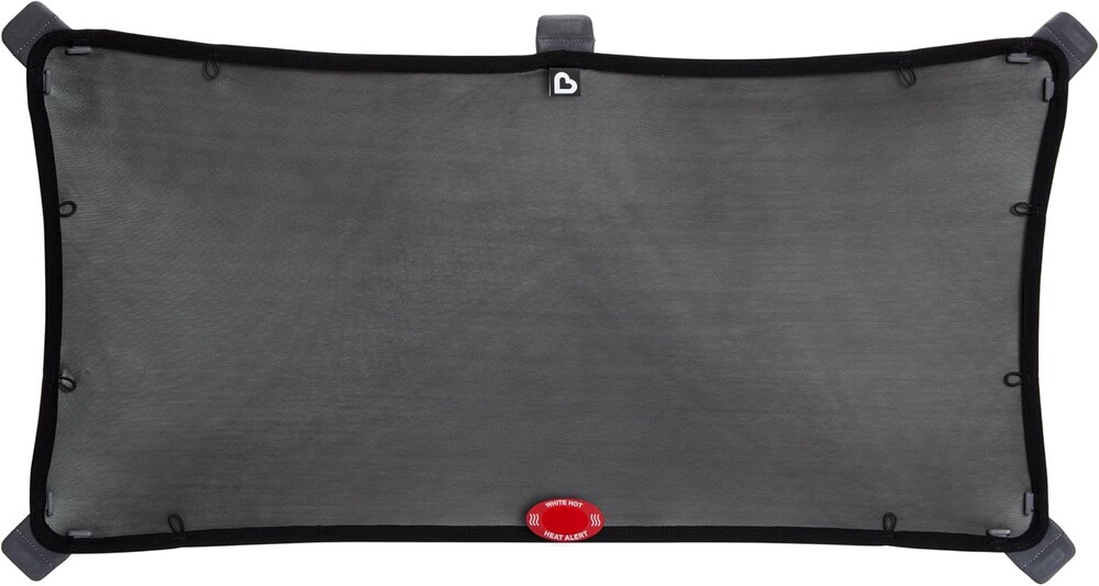 Munchkin® Brica® Magnetic Stretch to Fit™ Car Window Shade for Baby, Side Window Sun Shade, Black, 1 Pack