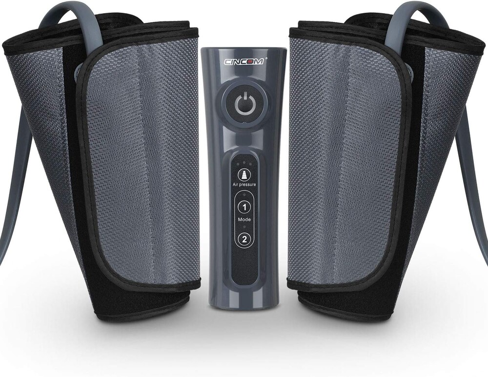 CINCOM Leg Massager for Circulation and Pain Relief, Air Compression Calf Massager with 2 Modes 3 Intensities Helpful for Muscles Relaxation Gifts FSA - HSA