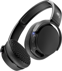 Skullcandy Riff Wireless 2 On-Ear Bluetooth Headphones, Up to 34 Hrs Battery, Foldable Lightweight Design, Convenient for Travel with Included 3.5mm AUX Cable, Microphone for iPhone Android - Black