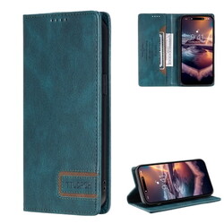 Dteck for iPhone 15 Pro Case Wallet with RFID Blocking Credit Card Holder, Premium PU Leather Magnetic Flip Folio Shockproof Protective Cover for Women Men,Green