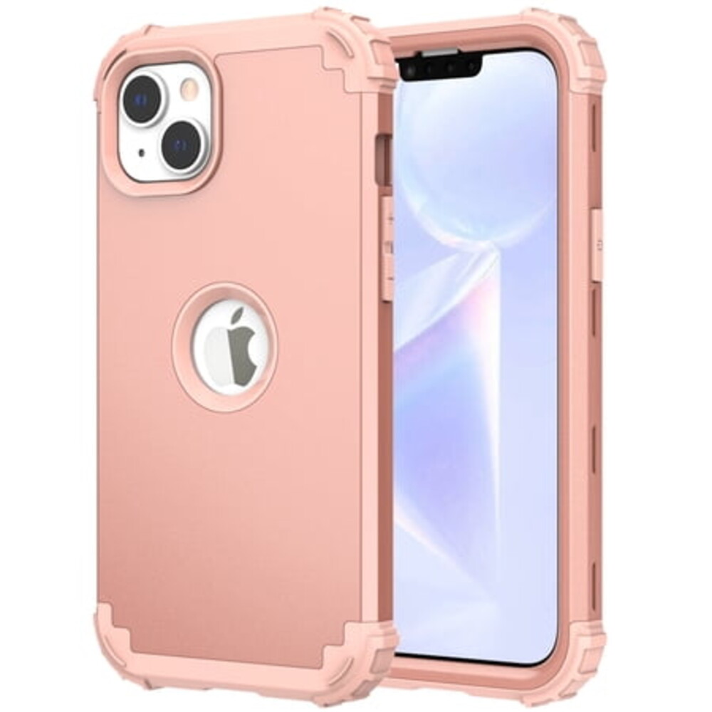 Dteck for iPhone 15 Plus Case, Military Grade Drop Protection Ultra Impact Resistant Shockproof Rugged Protective Case for iPhone 15 Plus,Rosegold