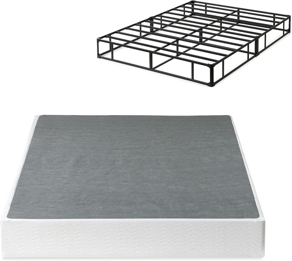 Zinus 9 Inch King Metal Smart Box Spring with Quick Assembly, Mattress Foundation, Strong Metal Frame, Easy Assembly