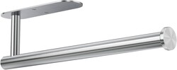 Auxmir Under Cabinet Paper Towel Holder, Self Adhesive or Screws Wall Mount, Thicken 304 Stainless Steel Kitchen Roll Rack, Fits Mega Rolls, for Kitchen Bathroom Fridge Pantry RV,Silver