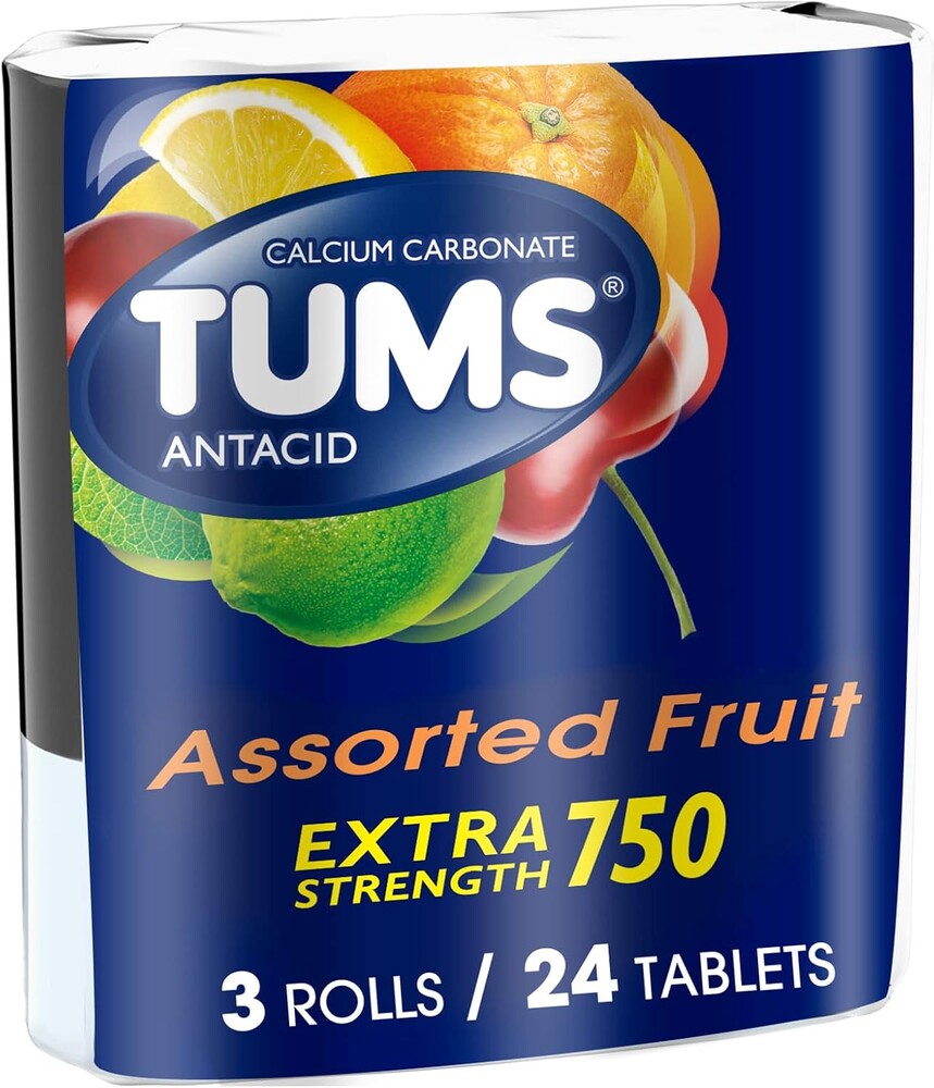 TUMS Tablets, 3 Rolls
