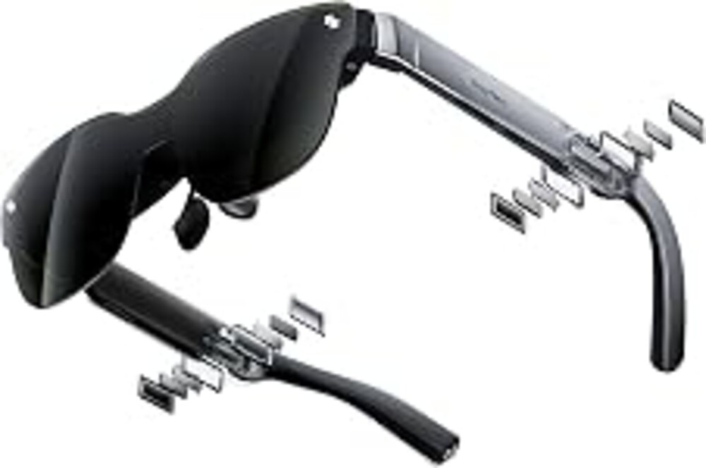 RayNeo Air 3s AR/XR Glasses, 201" at 6m, 120Hz FHD HueView Display, Portable AR Video Eyewear Gaming Glasses for iPhone 17/16/15, Android, Mac, Switch, PS5, Steam Deck - 3S-Silver