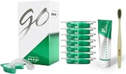 Opalescence GO 15 Whitening Bundle - (7 Treatments) Hydrogen Peroxide Prefilled Teeth Whitening Trays and Travel Original Whitening Toothpaste 1 Oz - Mint Flavor - Includes Toothbrush 6238-1T