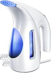HiLIFE Steamer for Clothes, Portable Handheld Design, 240ml Big Capacity, 700W, Strong Penetrating Steam, Removes Wrinkle, for Home, Office(ONLY FOR 120V) (Ocean Blue)