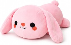 TOYSYM Weighted Stuffed Animals, 1.6 lbs Bunny Stuffed Animal with Weighted Beads, Cute Plush Toy Pillow Gifts for Adults Kids Boys Girls