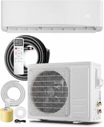 Garvee 9000 BTU Mini Split AC/Heating System, 17 SEER2 Inverter Split System Air Conditioners, Ductless Wall Mount Heat Pump, AC Unit Cool Up to 450 Sq. Ft, 230V