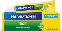 Preparation H Hemorrhoid Cream with Aloe for Multi-Symptom Relief - 1.8 Oz Tube