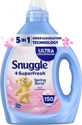 Snuggle SuperFresh Fabric Softener Liquid, Ultra Concentrated, 78.8 Oz, 150 Medium Loads, Spring Burst Fabric Conditioner, Lasting Scent, Fights Stubborn Odors, Softens, Reduces Static & Wrinkles