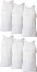 Hanes Men's Tank Undershirt Pack, Cotton Tank Undershirt, Moisture-Wicking, Breathable, White or Grey/Black, Multi-Pack