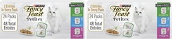 Fancy Feast Purina Gourmet Wet Cat Food Variety Package,Petites Gravy Collection,Break-Apart tubs,96 Servings - 2.8 oz. Tubs,(Pack of 48)