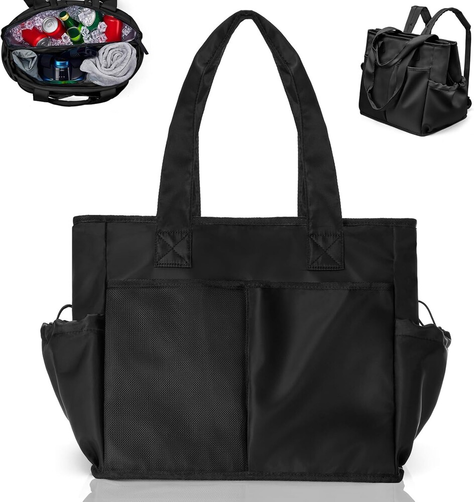 Odoland Soft Cooler Bag, Leakproof Insulated, Collapsible for Beach Camping | Leakproof Insulated Cooler Bag, Dry/Wet Sep, Large Multi-pocket, Collapsible 2-in-1, Ideal for Picnic, Family Trips, Outdoor