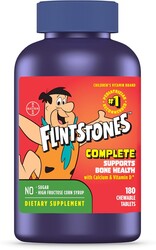 Flintstones Vitamins Chewable Kids Vitamins, Complete Multivitamin for Kids and Toddlers with Iron, Calcium, Vitamin C, Vitamin D & more, 180 count(Pack of 1)(Packaging May Vary)