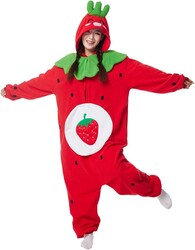 Fruits Costume Adults Onesies Unisex Pajamas Cosplay Fruits Plush Halloween Jumpsuit for Men Women