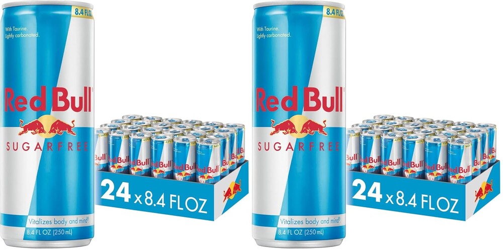 Red Bull Sugar Free Energy Drink, 8.4 Fl Oz, 24 Cans (Pack of 2)