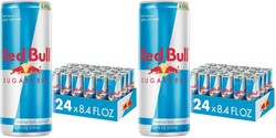 Red Bull Sugar Free Energy Drink, 8.4 Fl Oz, 24 Cans (Pack of 2)