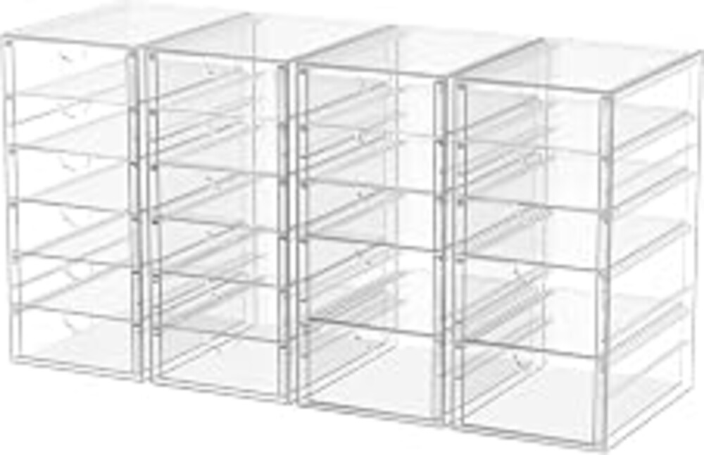 caktraie Desk Organizers And Accessories With 22 Drawers, 4 Pack Office Desktop Drawers, Plastic Makeup Organizer Containers Bins With Drawers Desk Organization, Bathroom Organizers Storage Case Box