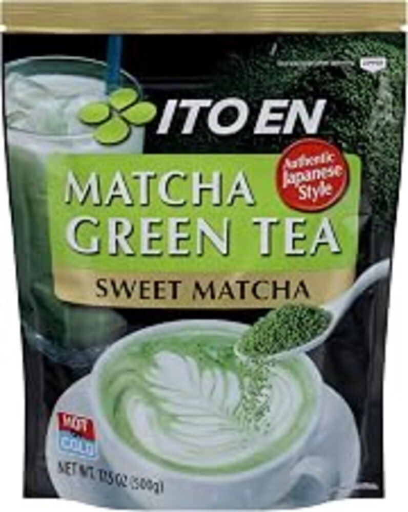 Ito En Matcha Green Tea, Sweet Powder, 17.5 Ounce (Pack of 1), Sweetened Green Tea Powder