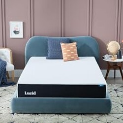 Lucid® 12" Medium Firm Gel Memory Foam Mattress – Bamboo Charcoal & Cooling Gel – Fiberglass Free – Bed in a Box – CertiPUR-US® Certified – Twin XL Size