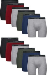 Hanes mens Underwear Boxer Briefs Pack, Cool & Breathable Cotton Moisture-wicking Underwear for Men, No Ride Up
