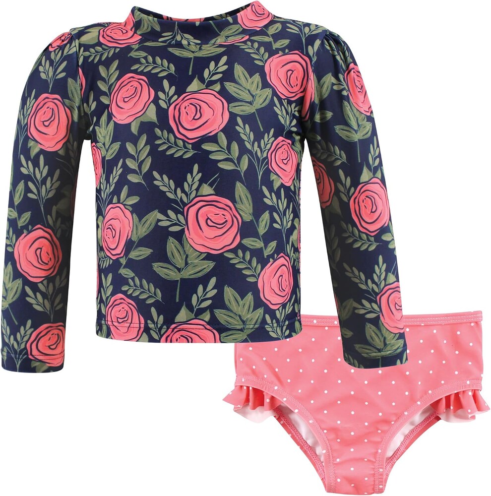 Hudson Baby Baby-Girls Swim Rashguard Set