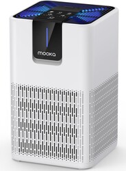 Air Purifiers for Home Large Room 1250 Ft²,MOOKA H13 HEPA Air Purifier for Pets Dust Odor Smoke,Aromatherapy Function,Air Cleaner with 15dB Quiet Sleep Mode for Bedroom Office Living Room,M05,White