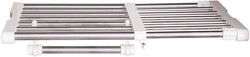 Hershii Closet Tension Shelf Expandable Telescopic Rod Heavy Duty Clothes Hanging Rail Adjustable DIY Storage Organizer Shoe Rack 7-Bar Extention for Garage Bathroom Kitchen Bedroom