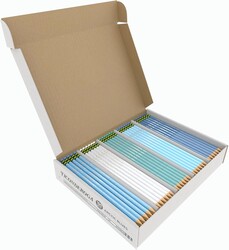 Ticonderoga Wood-Cased Pencils Pre-Sharpened, Arctic Blues, 150 Count