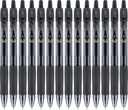 Pilot G2 Pens, Premium Refillable and Retractable Rolling Ball Gel Pens, Fine Point, 0.7mm, Black Ink, 14-Pack (15358)