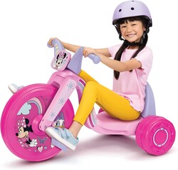 Minnie Mouse Ride-On 15" Fly Wheels Cruiser Tricycle Bike, Wide Front Wheel Designed to Provide Stability and Control, Ages 3-7, for Kids 41”-44” Tall - 70 lbs. Weight Limit