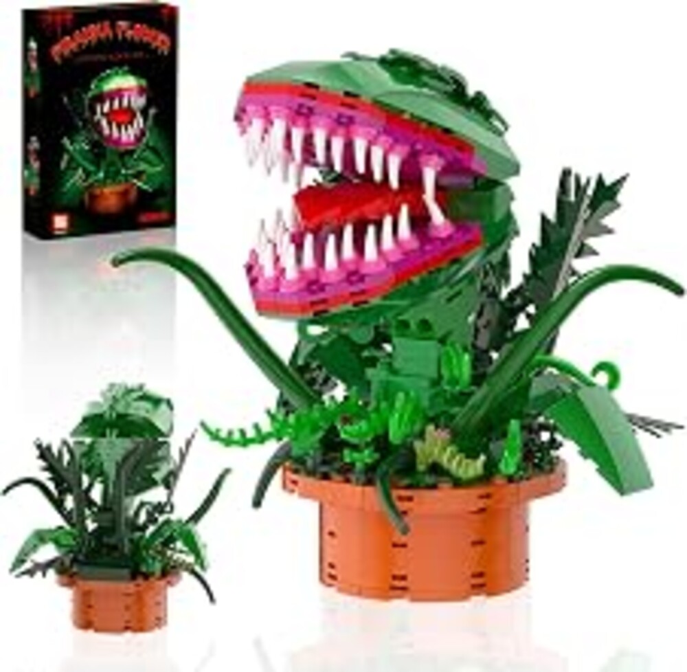 aphpaio Audrey 2 Piranha Plant Building Toys Sets, Little Shop of Horrors Flowers Cannibal with Openable Mouth Building Blocks, Gift for TV Fans Halloween Christmas Kids Ages 8+