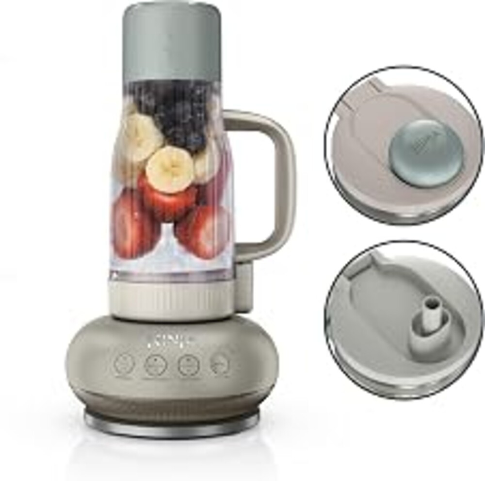Ninja Blendboss Personal Blender | For Smoothies & Frozen Drinks | 1200-Peak-Watt | 26-oz. Travel Tumbler with LeakProof Chug Spout & Detachable Straw | Auto-iQ | Stone Mint | DB351ST