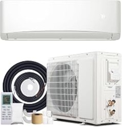 Nexaro 12000BTU Mini Split Air Conditioner& Heater, 17 SEER2 𝟏𝟏𝟓𝐕 Wall-Mounted AC Unit Cools Rooms up to 750 Sq. Ft, Energy Efficient Inverter AC with Heat Pump