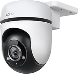 Tapo 1080P Outdoor Wired Pan/Tilt Security Wi-Fi Camera, 360° View, Motion Tracking, Works with Alexa & Google Home, Night Vision, Free AI Detection, Cloud & SD Card Storage(up to 512GB), Tapo C500…