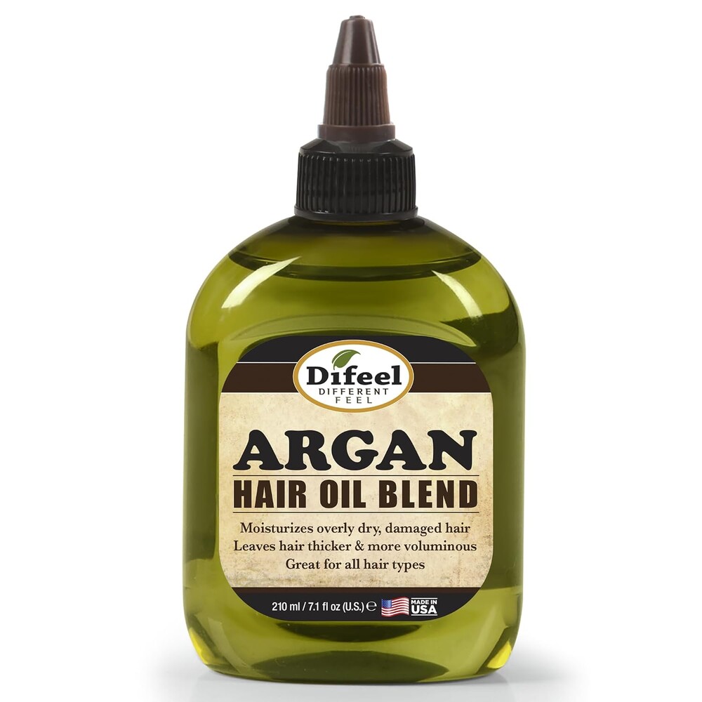 Difeel Argan Hair Oil Blend Travel Size 2.5 oz. - for Dry & Damaged Hair, Helps Improve Shine, Softness & Manageability