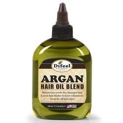 Difeel Argan Hair Oil Blend Travel Size 2.5 oz. - for Dry & Damaged Hair, Helps Improve Shine, Softness & Manageability