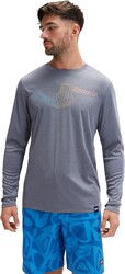 Speedo Men's Uv Swim Shirt Graphic Long Sleeve Tee