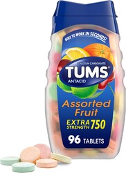TUMS Antacid Tablets for Stomach Relief, 96 Count