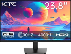 KTC 24 Inch Monitor 100Hz, FHD 1080P Computer Monitor with Frameless Design, 4000:1, 103% sRGB, HDMI VGA Port, Low Blue Light, Tiltable PC Monitors for Home Office, VESA Mount H24V27