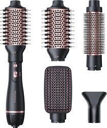 Wavytalk Hair Dryer Brush Set, Air Sculpt 4-in-1 Hot Air Brush Set | Blowout Brush Styler for Salon Blowouts, Volumizing, and Straightening, Sleek Frizz-Free for Every Hair Type, Black