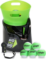 Hyper Pet GoDogGo Fetch Machine Dog Ball Launcher & Automatic Ball Launcher for Dogs With Five 2.5" Balls for Dogs 20-60 Pounds
