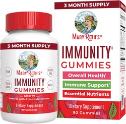 Mary Ruth's 5-1 Immunity Gummies with Elderberry for Kids & Adults | Cherry | Pectin Based | Vegan | 90 Count